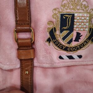 Juicy Couture Y2k 2002 Velour Cowhide Backpack Vintage